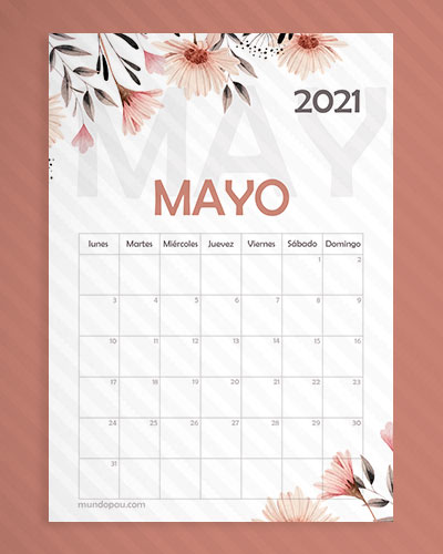 calendario mayo 2021
