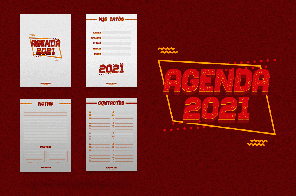 secciones de agenda 2021